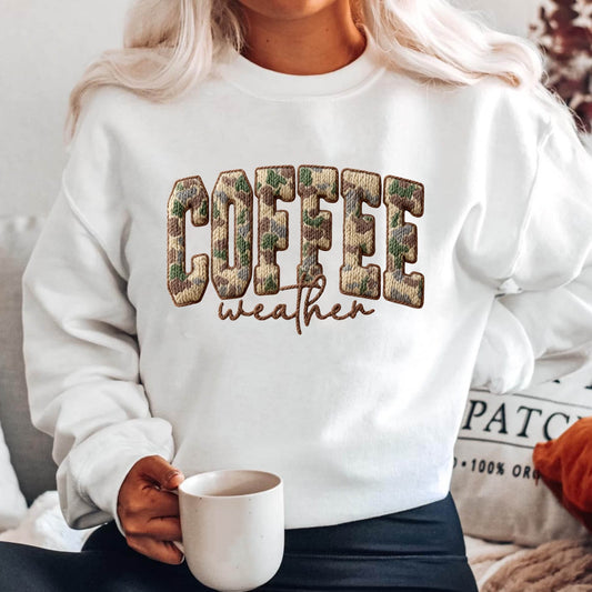 COFFEE WEATHER FAUX KNIT